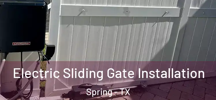 Electric Sliding Gate Installation Spring - TX