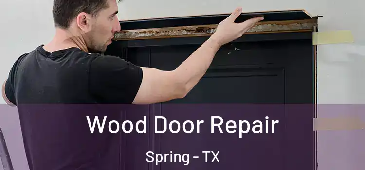 Wood Door Repair Spring - TX